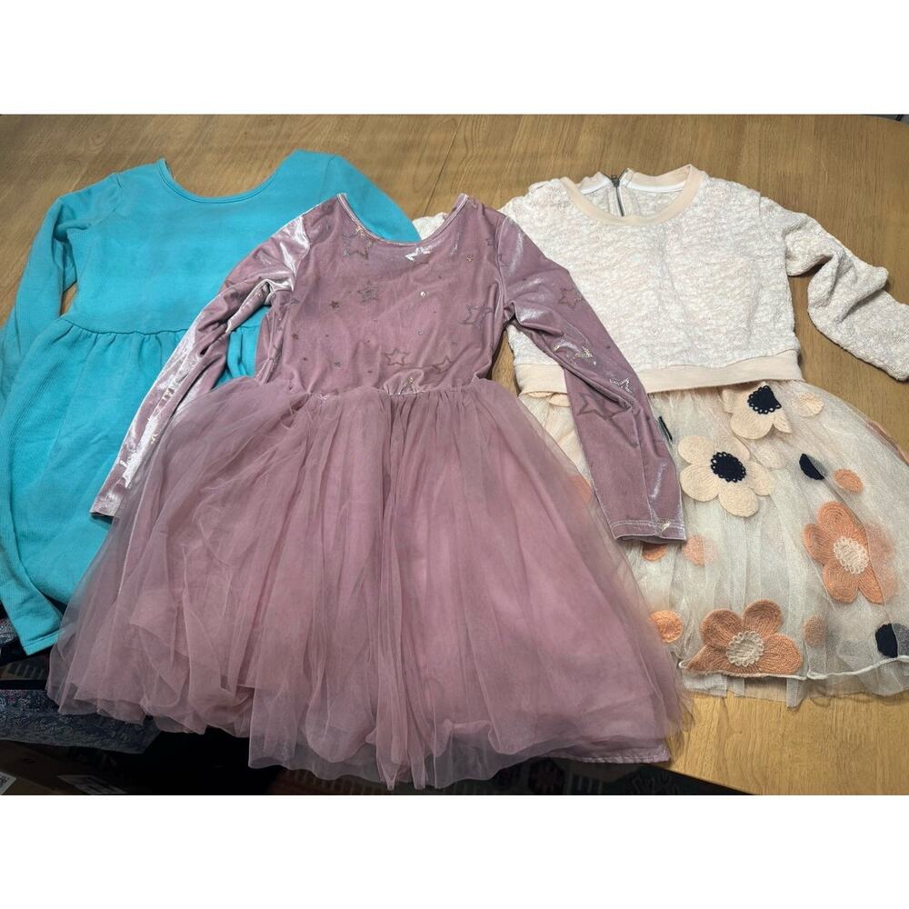 Girls 10/12 bundle of 3 long sleeve dresses!!